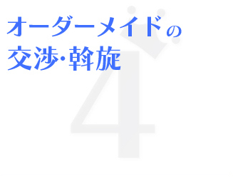 ポイント4オーダーメイドの交渉・斡旋